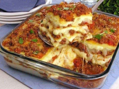 Lasanha de escondidinho de carne mo�da