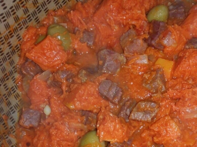 Carne seca com ab�bora